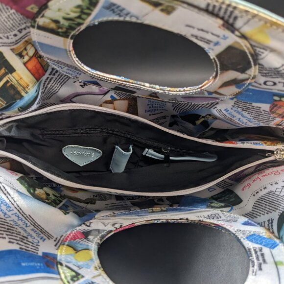 Vintage Jeannie Lottie Pastel Blue with Newsprint - Picture 4 of 6